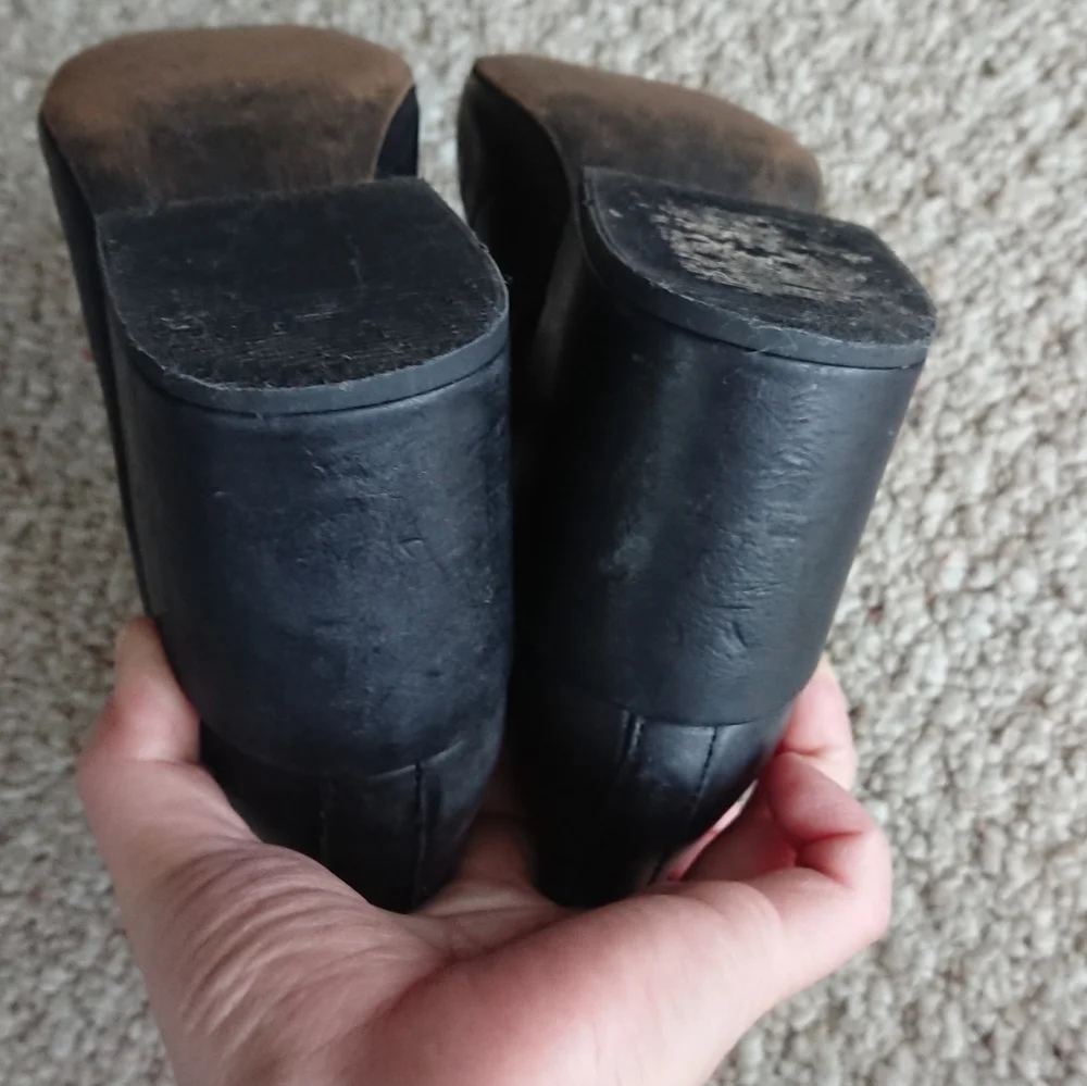 Free People black leather Nicola Bootie size 7